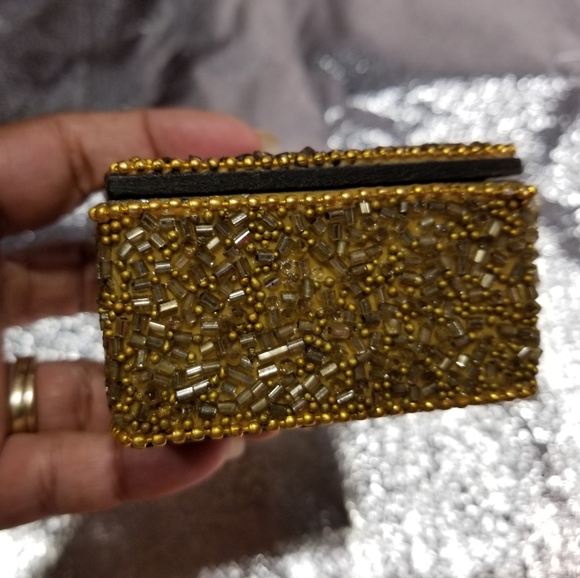 Square Beaded Mini Jewelry Box - Picture 3 of 6
